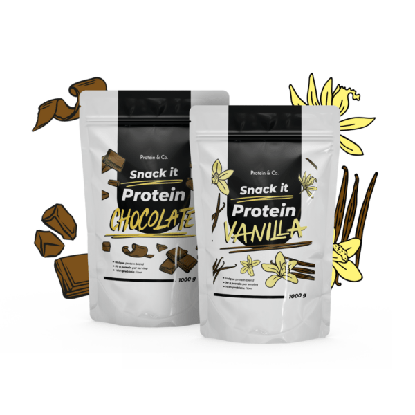 Protein & Co. SNACK IT Protein 2000 g Vyber si z těchto lahodných příchutí: Chocolate