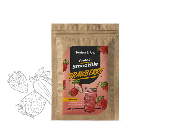 Protein & Co. Protein Smoothie 30 g Vyber si z těchto lahodných příchutí: Strawberry