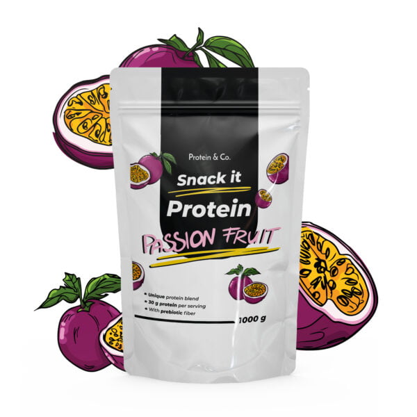 Protein & Co. SNACK IT Protein 1 kg Vyber si z těchto lahodných příchutí: Passion fruit