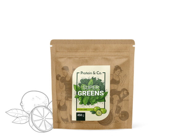 Protein & Co. Super Greens 450 g Vyber si z těchto lahodných příchutí: Fresh lime