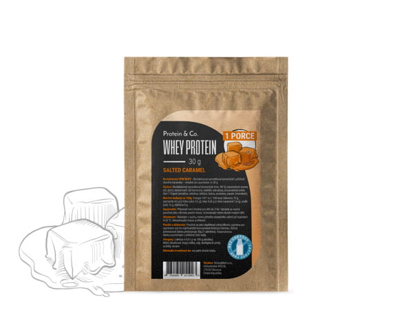 Protein & Co. Bezlaktózový CFM Whey – 1 porce 30 g Vyber si z těchto lahodných příchutí: Salted caramel