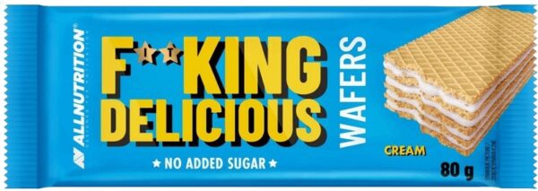 Allnutrition f**king delicious wafers 80 g - smetana