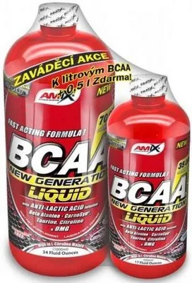 Amix bcaa new generation 1000ml + 500ml zdarma - pink lemonade