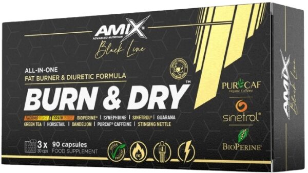 Amix black line burn & dry 90 kapslí