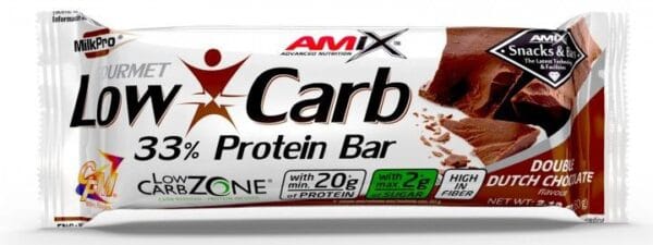 Amix low carb 33% protein bar 60g - dvojitá čokoláda