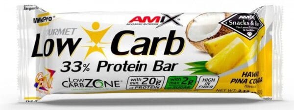 Amix low carb 33% protein bar 60g - piňacolada