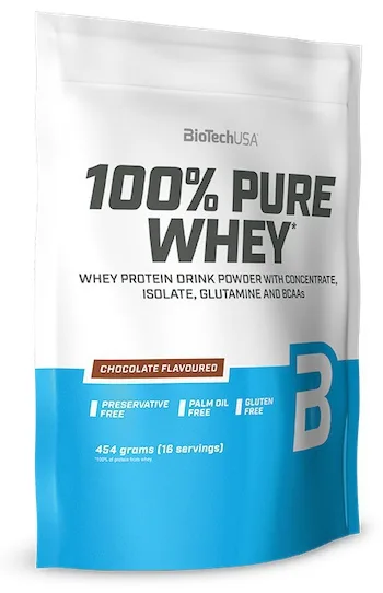 Biotechusa 100% pure whey 454 g - jahoda