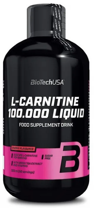 Biotechusa l-carnitine liquid 100000 500 ml - zelené jablko