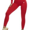 Booty basic active candy red leggings - xs/s