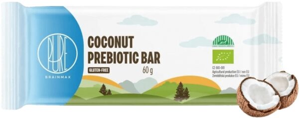 Brainmax pure prebiotic bar tyčinka s vlákninou bio 60 g