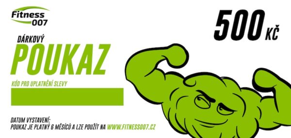 Dárkový poukaz fitness007 500 kč