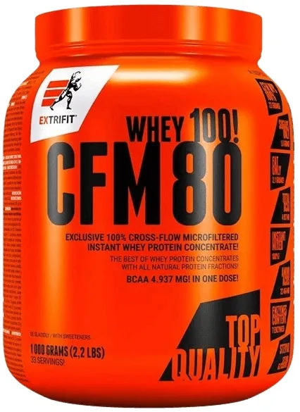 Extrifit cfm instant whey 80 1000 g - borůvka