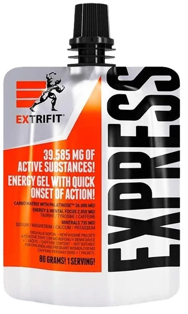 Extrifit express energy gel 80 g - višeň