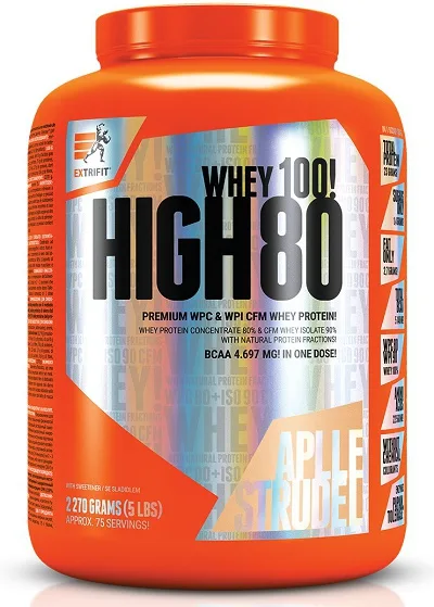 Extrifit high whey 80 2270 g - jablečný štrůdl