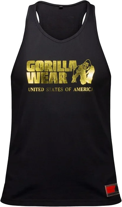 Gorilla wear pánské tílko classic tank top gold - xxl