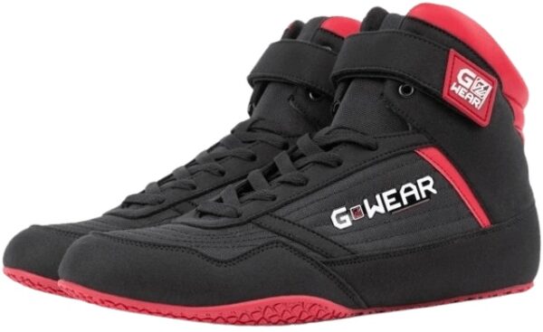 Gorilla wear sportovní tenisky classic high tops černá/červená - 44