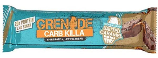 Grenade carb killa protein bar 60g - chocolate chip salted caramel