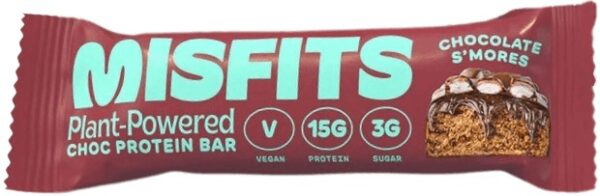 Misfits vegan protein bar 45 g - milk chocolate s'mores