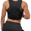 Nebbia intense dámský crop top s vysokou podporou mesh 842 černý