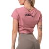 Nebbia volný fit & sporty crop top 583 růžová