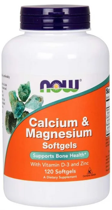 Now foods calcium & magnesium with vitamin d3 & zinc 120