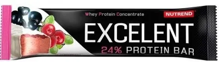 Nutrend excelent protein bar 40 g - černý rybíz s brusinkami a