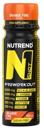 Nutrend n1 pre-workout shot 60 ml - pomeranč