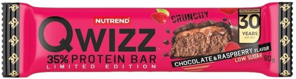 Nutrend qwizz protein bar 60 g - čokoláda/malina