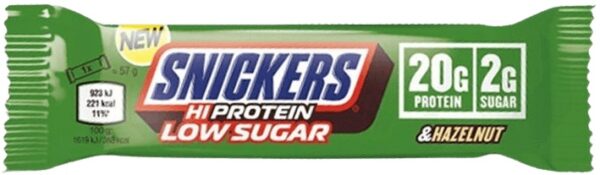 Snickers hiprotein low sugar bar 57 g - lískový oříšek