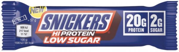 Snickers hiprotein low sugar bar 57 g - mléčná čokoláda